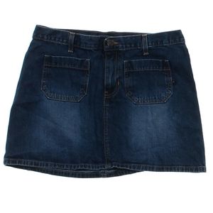 Abercrombie and Fitch Dark Indigo Denim Mini Skirt
